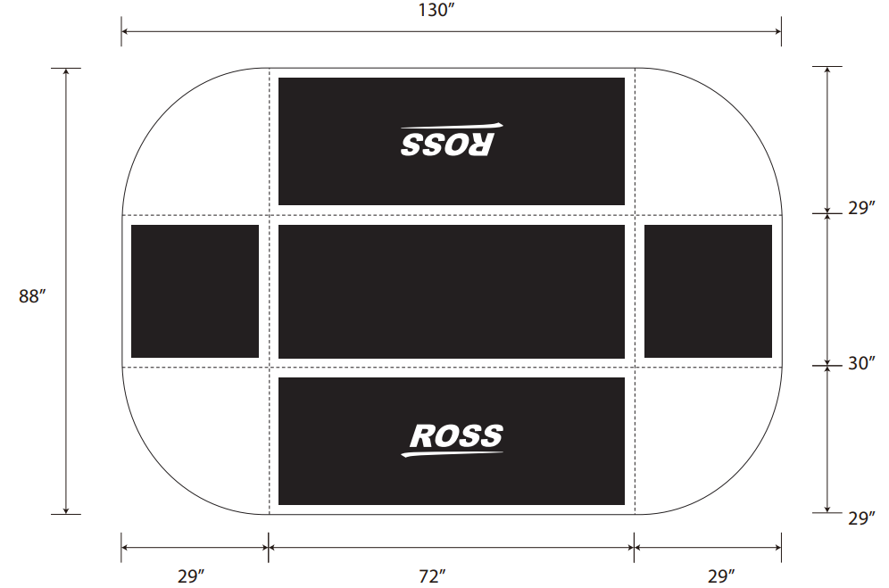 6ft Ross Tablecloth