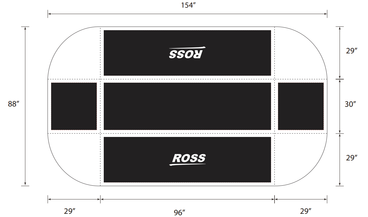 8ft Ross Tablecloth